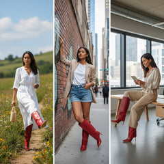 Tuhoomall Knee-High Stiletto Boots for Parties - Classic Style, Pure Color, Comfortable Fit, 10cm Heel, Perfect for Fashionable Evening Wear