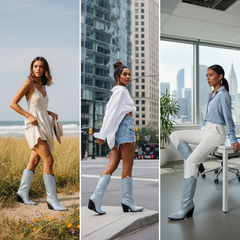 Tuhoomall Western Ankle Boots With Rhinestones, Mid Heel 3.00 in, Faux Leather, Stylish For Parties, Weddings, Performances