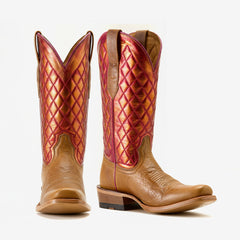 Tuhoomall Western Cowboy Boots for Women, Comfort Mid-Calf Boot with Embroidered Design, Chic and Casual Style for All Seasons