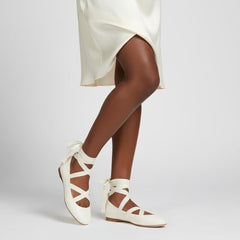 Tuhoomall Ballet Flat Shoes For Parties And Performances, Comfortable Round-Toe Design With Satin Finish And Cross Straps