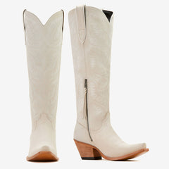 Tuhoomall Western Cowboy Knee High Boots for Women, Floral Embroidery, Comfortable Chunky Heel, Perfect for Travel and Outdoor Fashion