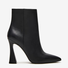 Tuhoomall Stylish Women's Ankle Boots, Pointed Toe, Chunky Heel, Zipper Closure, All-Season Versatile Footwear Tuhoomall