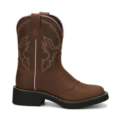 Tuhoomall Western Cowboy Ankle Boots for Women, Floral Embroidery Low Heel Short Booties, Fashion Casual Everyday Wear Tuhoomall