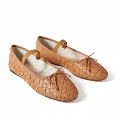Tuhoomall Comfortable Ballerina Flats for Women, Stylish Work and Casual Use, Round Toe with Bow Detail, Durable All-Purpose Rubber Sole, Classic Solid Colors Tuhoomall