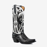 Tuhoomall Comfortable Western Ankle Boots With Embroidery And Animal Pattern For Outdoor Travel And Parties, Chunky Heel, Slip-On Design