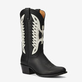 Tuhoomall Western Ankle Boots for Women, Casual Outdoor Style, Round Toe, Chunky Heel, Animal Pattern, Embroidered Design, 7cm Height Shoes Tuhoomall