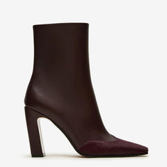 Tuhoomall Fashion Casual Ankle Boots with Chunky Heel, Zip Closure, Snake Pattern for Everyday and Work Wear, Stylish Short Boots