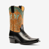 Tuhoomall Western Ankle Boots for Women, Comfortable High-Top Slip-On Booties with Floral Embroidery for Parties and Outdoor Wear Tuhoomall