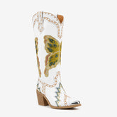 Tuhoomall Comfortable Rhinestone Knee-High Western Boots for Parties, Performances and Everyday Fashion Tuhoomall