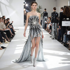 Tuhoomall Shiny Synthetic Leather Ankle Boots with Sparkling Rhinestones for Fashionable Parties and Performances Tuhoomall