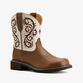 Tuhoomall Western Cowboy Ankle Boots for Women, Embroidered Short Boots for Outdoor Fashion Casual Wear, Comfortable Round Toe with Slip-On Design Tuhoomall