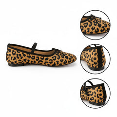 Tuhoomall Comfortable Rhinestone Ballet Flats for Women - Casual Blue Mesh Slip-On Shoes with Low Heel and Round Toe