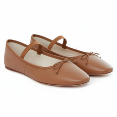 Tuhoomall Comfortable Mary Jane Flat Shoes with Bow, Slip-On Design for Fashionable Everyday Wear in Spring and Summer