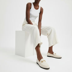 Tuhoomall Comfortable Flat Loafers for Women, Classic Design with Metal Buckle, Perfect for Office, Casual and Everyday Wear