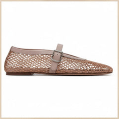 Tuhoomall Ballet Flats For Women, Adjustable Buckle, Elegant Pointed Toe, Comfortable Rubber Sole, Perfect For Parties And Performances Tuhoomall
