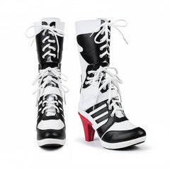 Tuhoomall Comfortable Mid Calf Boots with Adjustable Straps for All-Day Fashion and Dance Performances