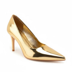 Tuhoomall Stylish High Heels for Parties and Dances, Gradient Design, Pointed Toe, 8cm Stiletto Heels, Slip-On, Rubber Sole, Synthetic Leather Lining