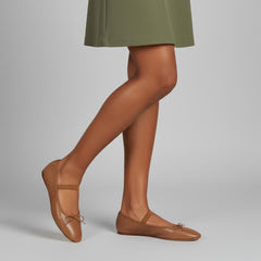 Tuhoomall Comfortable Mary Jane Flat Shoes with Bow, Slip-On Design for Fashionable Everyday Wear in Spring and Summer