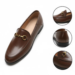 Tuhoomall Comfortable Flat Loafers for Women, Classic Design with Metal Buckle, Perfect for Office, Casual and Everyday Wear