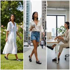 Tuhoomall Ballet Flats for Women, Round Toe, Adjustable Buckle, Casual Style, All-Day Comfort, Non-Slip Rubber Sole, Perfect for Parties and Performances