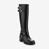 Tuhoomall Boots for Women, Comfortable Round Toe Ankle Booties with Chunky Heel, Slip-On Design for Outdoor and Casual Style, Suede Look