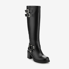 Tuhoomall Boots for Women, Comfortable Round Toe Ankle Booties with Chunky Heel, Slip-On Design for Outdoor and Casual Style, Suede Look