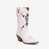 Tuhoomall Western Style Women's Cowboy Boots, Embroidered Ankle Booties for Travel, Outdoor Fashion, Parties, and Casual Wear Tuhoomall