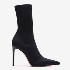 Tuhoomall Fashion Women's Ankle Boots, Stylish Pointed Toe Design, Chic High Stiletto Heels, All-Season Comfort, Easy Slip-On Closure Tuhoomall