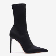 Tuhoomall Fashion Women's Ankle Boots, Stylish Pointed Toe Design, Chic High Stiletto Heels, All-Season Comfort, Easy Slip-On Closure