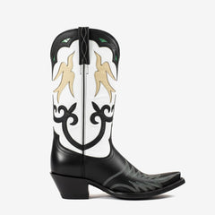 Tuhoomall Comfortable Western Boots for Women, Mid-Calf Height, Perfect for Parties and Outdoor Events, Unique Animal Patterns and Embroidery Design Tuhoomall