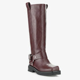 Tuhoomall Comfortable Women's Mid-Calf Boots with Slip-On Design, Chunky Heel, and Slip-Resistant Features for Fashionable Daily Wear Tuhoomall