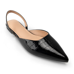 Tuhoomall Slingback Flats for Women Pointed-Toe Ballet Flats