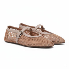 Tuhoomall Ballet Flats For Women, Adjustable Buckle, Elegant Pointed Toe, Comfortable Rubber Sole, Perfect For Parties And Performances Tuhoomall