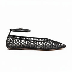 Tuhoomall Woven Flat Sandals for Women - Stylish Pointed Toe Design with Adjustable Buckle for Parties and Performances Tuhoomall