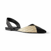 Tuhoomall Comfortable Bohemian Style Flat Sandals for Spring, Woven Design with Back Strap and Rubber Sole, Perfect for Casual Work and Daily Wear Tuhoomall
