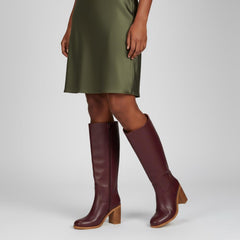 Tuhoomall Comfortable Fashion Ankle Boots for Casual, Office, and Daily Wear - Chunky Heel, Square Toe, Solid Color, All-Leather, Perfect for All Seasons