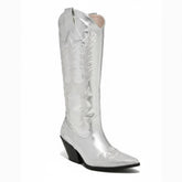 Tuhoomall Western Chunky Heels Ankle Boots with Rhinestones, Vegan Leather, 3-Inch Heel for Casual Performance and Runway Styles Tuhoomall