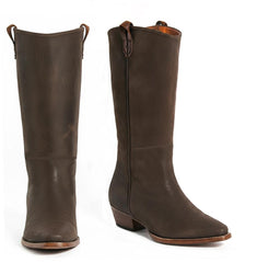 Tuhoomall Western Snip Toe Ankle Boots for Women, Classic All-Season Chunky Heel Rubber Sole, Easy Slip-On Design, Perfect for Casual and Office Wear