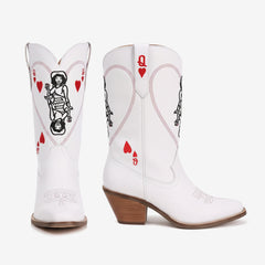 Tuhoomall Western Style Women's Cowboy Boots, Embroidered Ankle Booties for Travel, Outdoor Fashion, Parties, and Casual Wear Tuhoomall