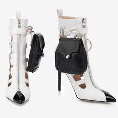 Tuhoomall Comfortable High Heels Sandals for Weddings and Parties, Pointed Toe Ankle Length, Adjustable Buckle, Classic Summer Fashion