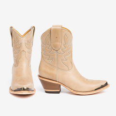 Tuhoomall Western Cowboy Ankle Boots for Women, Vintage Floral Embroidered High Ankle Heeled Booties, Casual Retro Fashion, Easy Slip-On Design