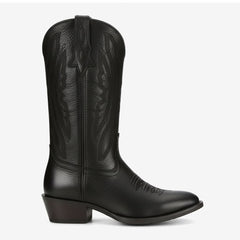 Tuhoomall Western Floral Embroidered Mid-Calf Cowboy Boots, Pointed Toe Chunky Heel for Casual All-Season Fashion Tuhoomall