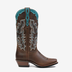 Tuhoomall Western Ankle Boots for Women, Casual Street Style with Embroidery, Ideal for Parties and Outdoor Travel, Comfortable Chunky Mid Heel Tuhoomall