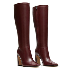 Tuhoomall Fashion Ankle Boots for Women, Comfortable Chunky Heel, Zipper Closure, Casual Daily Wear, Travel and Work Suitable, Classic Solid Color