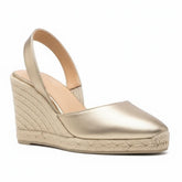 Tuhoomall Ethnic Style Wedge Sandals for Women, Casual Fashion Retro, Round Toe, Slip-On, Braided Pattern, 3.74 Inch Heel Height Tuhoomall