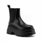 Tuhoomall Fashion Casual Waterproof Ankle Boots with Thick Sole, Round Toe, Easy Slip-On Design for Daily Office Wear Tuhoomall