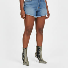 Tuhoomall Stylish Short Ankle Boots With Zipper, Rhinestones And Studs For Parties, Performances, And Fashion Events