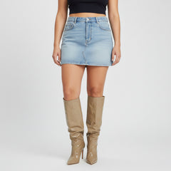 Tuhoomall Knee High Fashion Boots For Parties And Performances With 9.5cm Stiletto Heels And Crinkled PU Leather