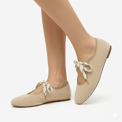 Tuhoomall Comfortable Casual Flat Shoes for Work and Everyday Wear - Low Top Round Toe Design with Rubber Sole in Solid Color