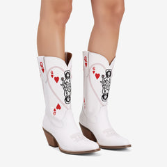 Tuhoomall Western Style Women's Cowboy Boots, Embroidered Ankle Booties for Travel, Outdoor Fashion, Parties, and Casual Wear